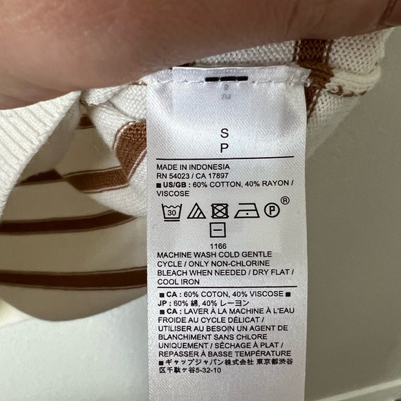 NWT Striped 3/4 Sleeve Lightweight Sweater - Picture 7 of 7